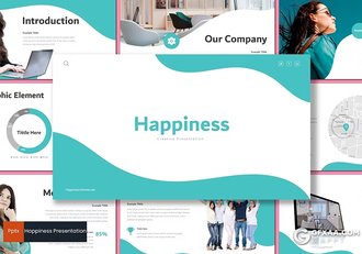 30页团队介绍商务计划书计划总结汇报商务通用国外PPT模板5种配色 - 顶尖PPT