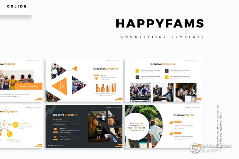 30页商业计划书团队介绍商务通用国外GoogleSlides模板5种配色 - 顶尖PPT