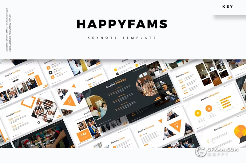 30页商业计划书团队介绍商务通用国外keynote模板5种配色 - 顶尖PPT