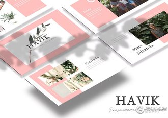 30页绿色小清新植物系国外PPT模板5种配色 - 顶尖PPT