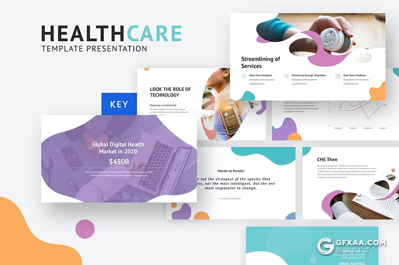 30页时尚精美医学医药研究研发国外keynote模板 - 顶尖PPT