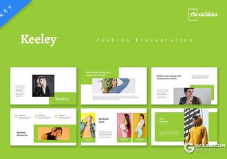 31页时尚摄影展示模特写真杂志风格通用国外keynote模板 - 顶尖PPT