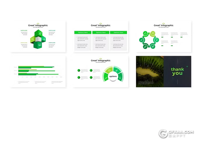 30页绿色水果产品介绍水果摄影展示产品分析健康饮食国外keynote模板5种配色 - 顶尖PPT