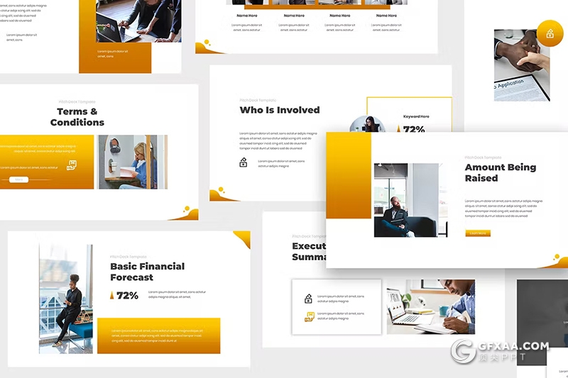 67页橙色简约大气商业计划书市场投资项目介绍国外PPT模板 - 顶尖PPT