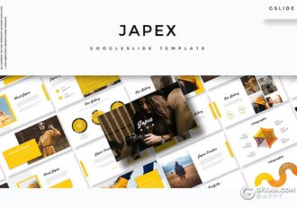 30页简约大气摄影模特展示衣服鞋子展示国外GoogleSlides模板5种配色 - 顶尖PPT