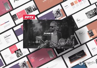 50页创意商业品牌介绍商业计划书团队介绍通用国外PPT模板 - 顶尖PPT