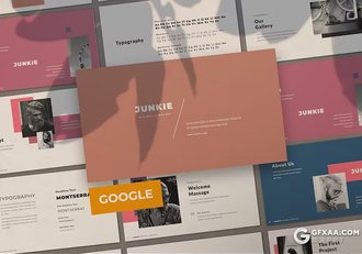 50页创意商业品牌介绍商业计划书团队介绍通用国外GoogleSlides模板 - 顶尖PPT