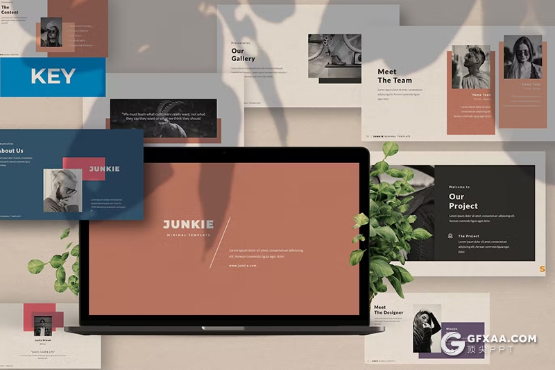 50页创意商业品牌介绍商业计划书团队介绍通用国外keynote模板 - 顶尖PPT