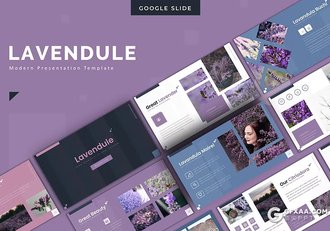 30页花卉植物宣传介绍种类分析国外PPT模板5种配色 - 顶尖PPT