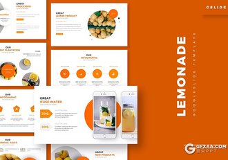 30页水果果汁制造研发介绍国外GoogleSlides模板5种配色 - 顶尖PPT
