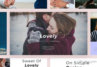 30页爱情摄影图片展示国外PPT模板 - 顶尖PPT