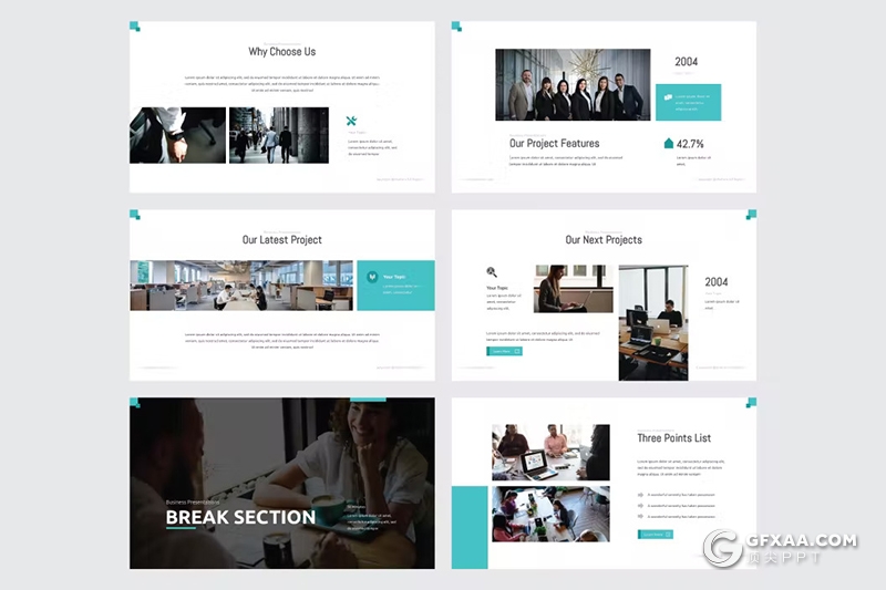 30页精美商业计划书商务合作团队介绍商务通用国外keynote模板5种配色 - 顶尖PPT