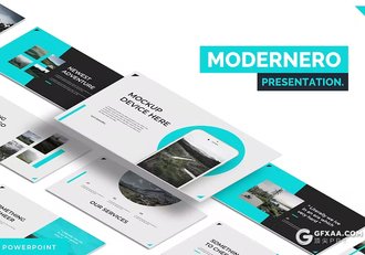 30页旅游风景地展示大自然数据分析国外PPT模板5种配色 - 顶尖PPT