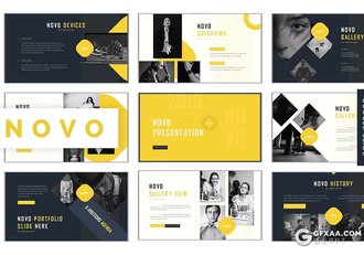 30页团队介绍商业计划书商务通用国外GoogleSlides模板5种配色 - 顶尖PPT