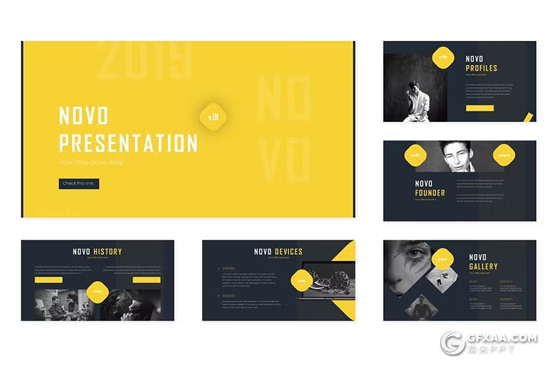 30页团队介绍商业计划书商务通用国外PPT模板5种配色 - 顶尖PPT