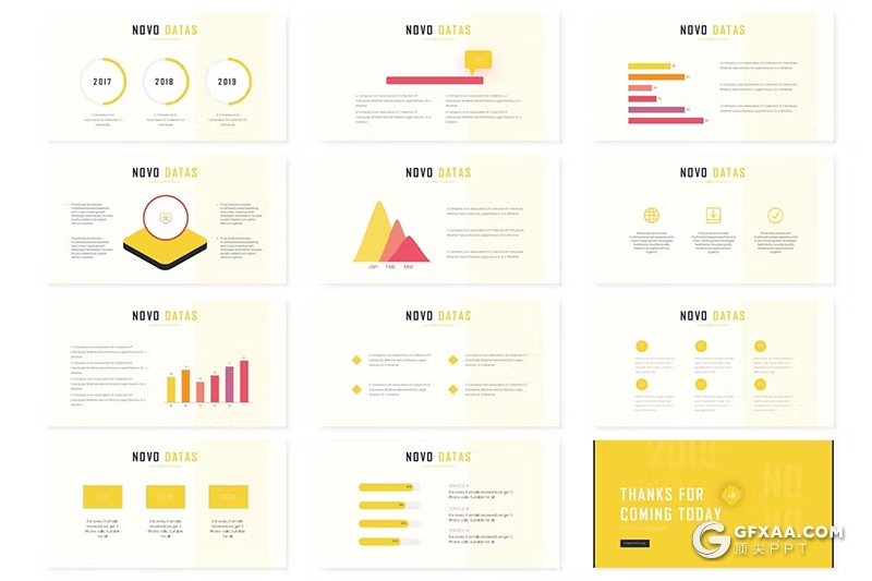 30页团队介绍商业计划书商务通用国外PPT模板5种配色 - 顶尖PPT