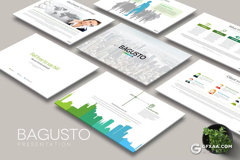 30页团队介绍商业计划书商务通用国外keynote模板 - 顶尖PPT