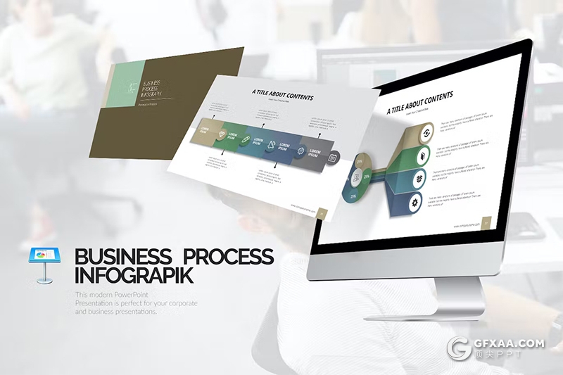 42页流程信息图形图表keynote模板 - 顶尖PPT