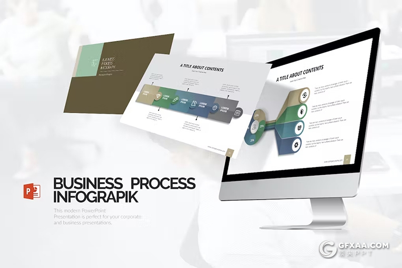 42页流程信息图形图表PPT模板 - 顶尖PPT