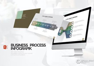 42页流程信息图形图表PPT模板 - 顶尖PPT