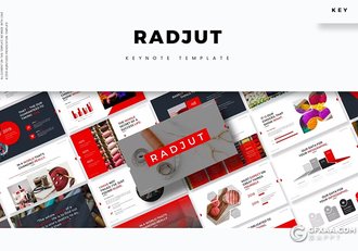 30页针织线毛线介绍产品分析国外keynote模板5种配色 - 顶尖PPT