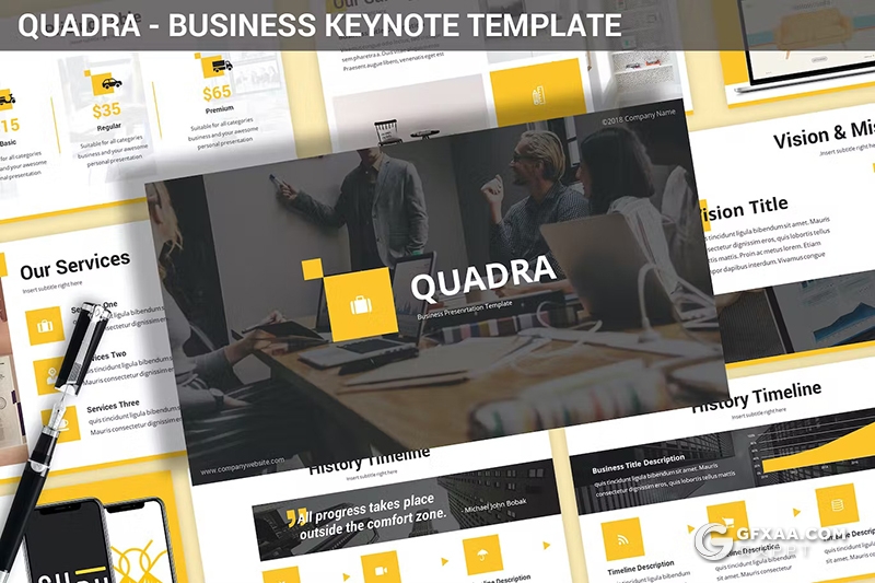 团队介绍商业计划书商务通用国外keynote模板3种配色2款尺寸 - 顶尖PPT