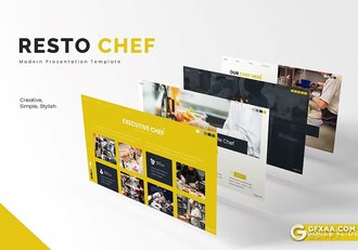 30页餐饮美食制作食品展示数据分析国外GoogleSlides模板5种配色 - 顶尖PPT