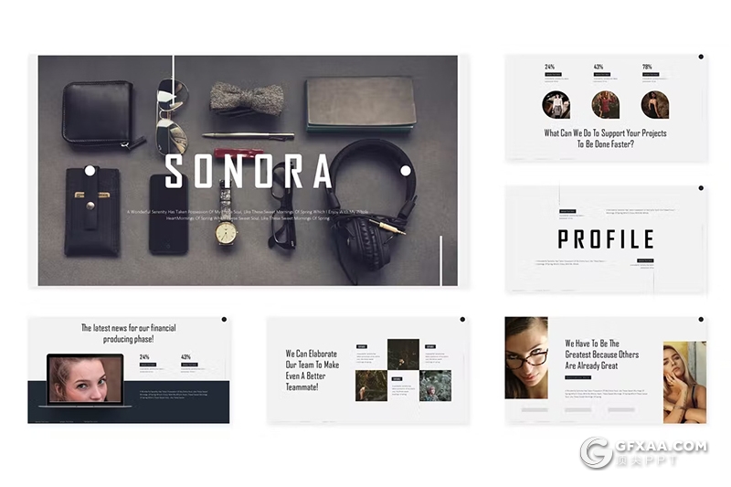 30页团队介绍商业计划书商务通用国外PPT模板5种配色 - 顶尖PPT