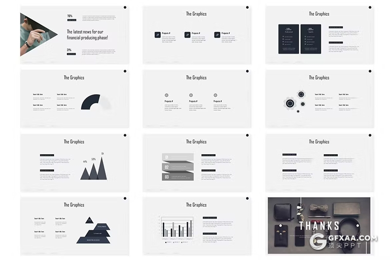 30页团队介绍商业计划书商务通用国外PPT模板5种配色 - 顶尖PPT