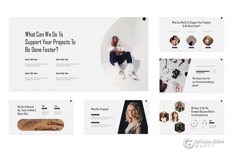 30页团队介绍商业计划书商务通用国外PPT模板5种配色 - 顶尖PPT