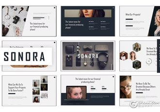 30页团队介绍商业计划书商务通用国外PPT模板5种配色 - 顶尖PPT