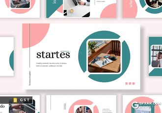 30页多色彩创意精美团队介绍商业计划书商务通用国外GoogleSlides模板 - 顶尖PPT