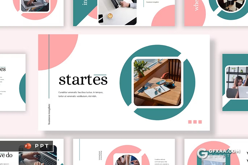 30页多色彩创意精美团队介绍商业计划书商务通用国外PPT模板 - 顶尖PPT