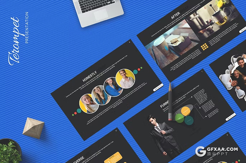 30页多色彩团队介绍商业计划书商务通用国外keynote模板 - 顶尖PPT