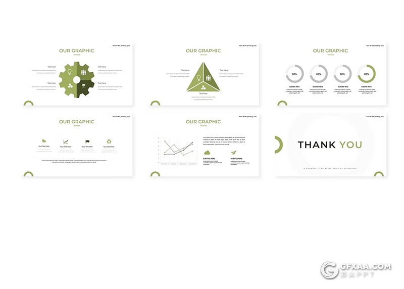 30页餐饮美食制作食品展示数据分析国外GoogleSlides模板5种配色 - 顶尖PPT