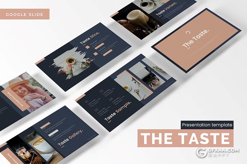 30页咖啡种类产量数据分析介绍国外GoogleSlides模板5种配色 - 顶尖PPT