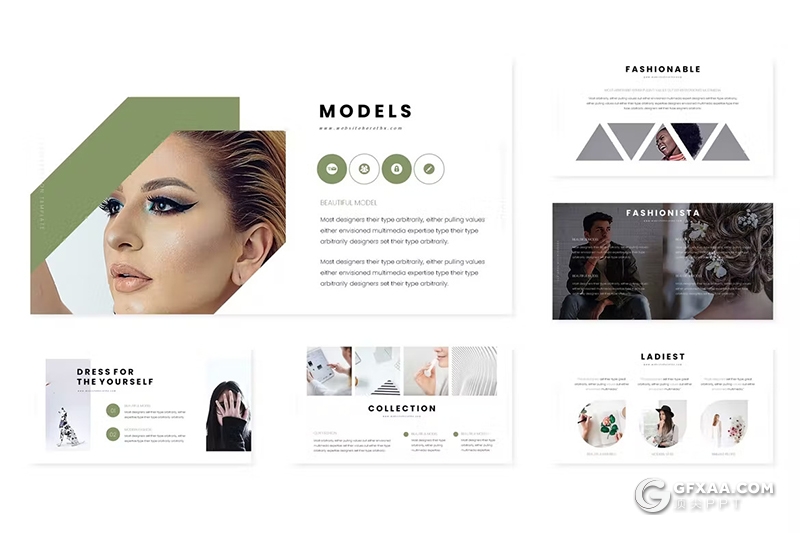 30页徒步旅行摄影展示项目数据分析国外GoogleSlides模板5种配色 - 顶尖PPT