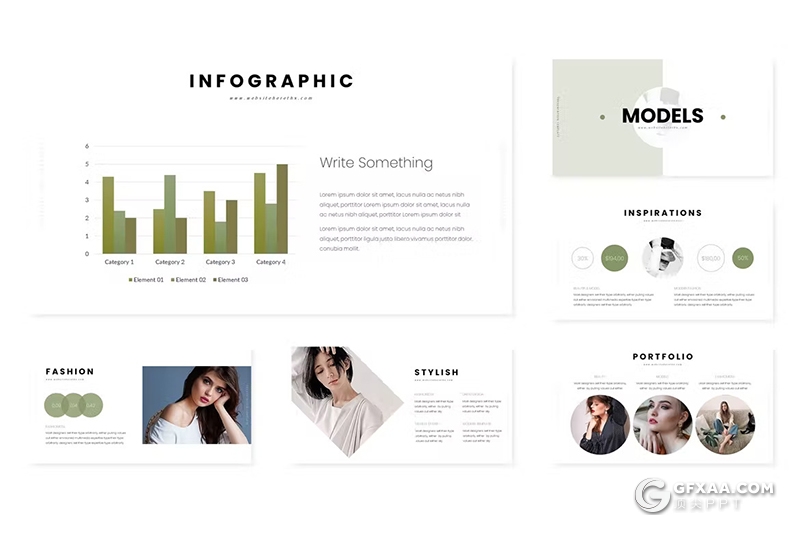 30页徒步旅行摄影展示项目数据分析国外GoogleSlides模板5种配色 - 顶尖PPT