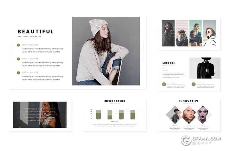 30页徒步旅行摄影展示项目数据分析国外GoogleSlides模板5种配色 - 顶尖PPT