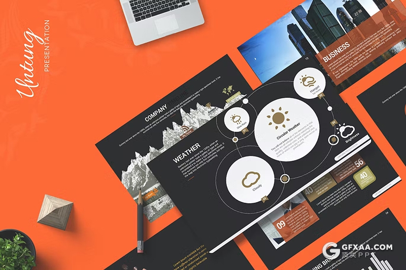 30页商务团队介绍商业计划书商务图形图表通用国外keynote模板 - 顶尖PPT