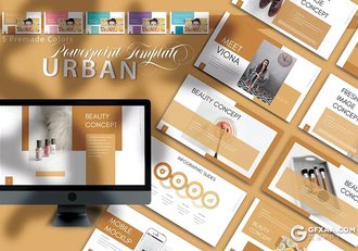 30页摄影图片展示产品展示通用国外PPT模板5种配色 - 顶尖PPT