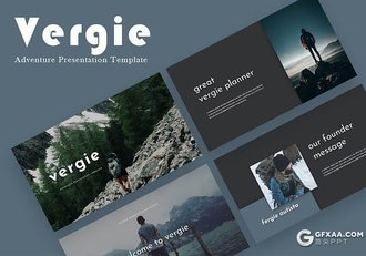 30页旅游展示登山运动摄影图片展示徒步旅行国外PPT模板5种配色 - 顶尖PPT
