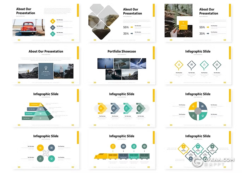 30页团队介绍商业计划书商务通国外keynote模板5种配色 - 顶尖PPT