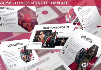 30页运动健身主题健身房运动介绍国外GoogleSlides模板3种配色2款尺寸 - 顶尖PPT