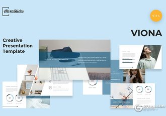 30页简约大气摄影图片展示团队介绍通用国外GoogleSlides模板 - 顶尖PPT