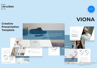 30页简约大气摄影图片展示团队介绍通用国外keynote模板 - 顶尖PPT