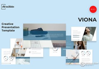 30页简约大气摄影图片展示团队介绍通用国外PPT模板 - 顶尖PPT