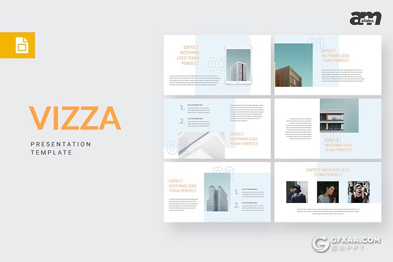 30页企业建筑工程项目展示国外团队介绍国外GoogleSlides模板 - 顶尖PPT