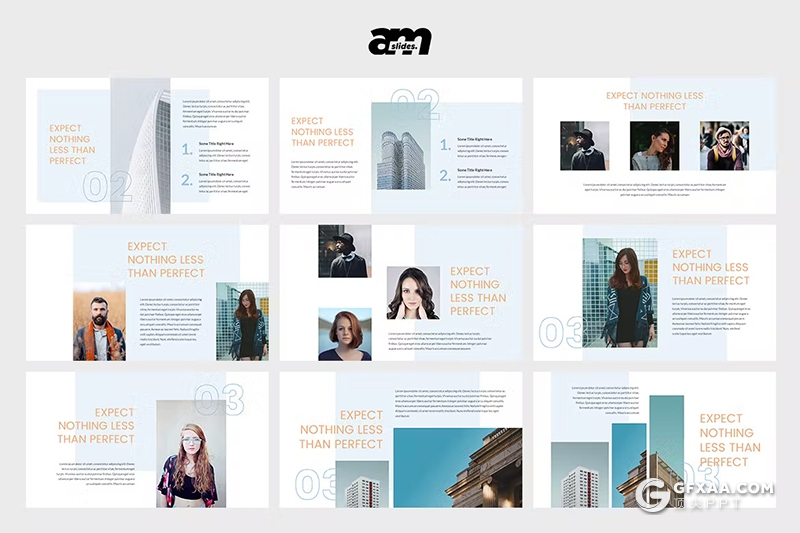 30页企业建筑工程项目展示国外团队介绍国外PPT模板 - 顶尖PPT