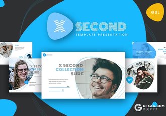 30页蓝色团队介绍商业计划书商务通用国外GoogleSlides模板 - 顶尖PPT